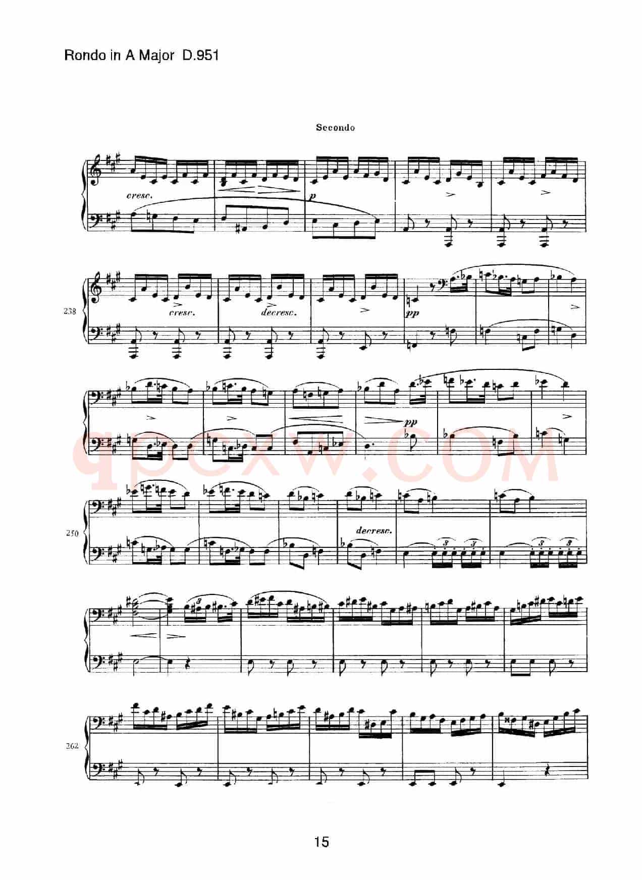 Grand Rondeau in A Major Op.107(A大调回旋曲·四手联弹)