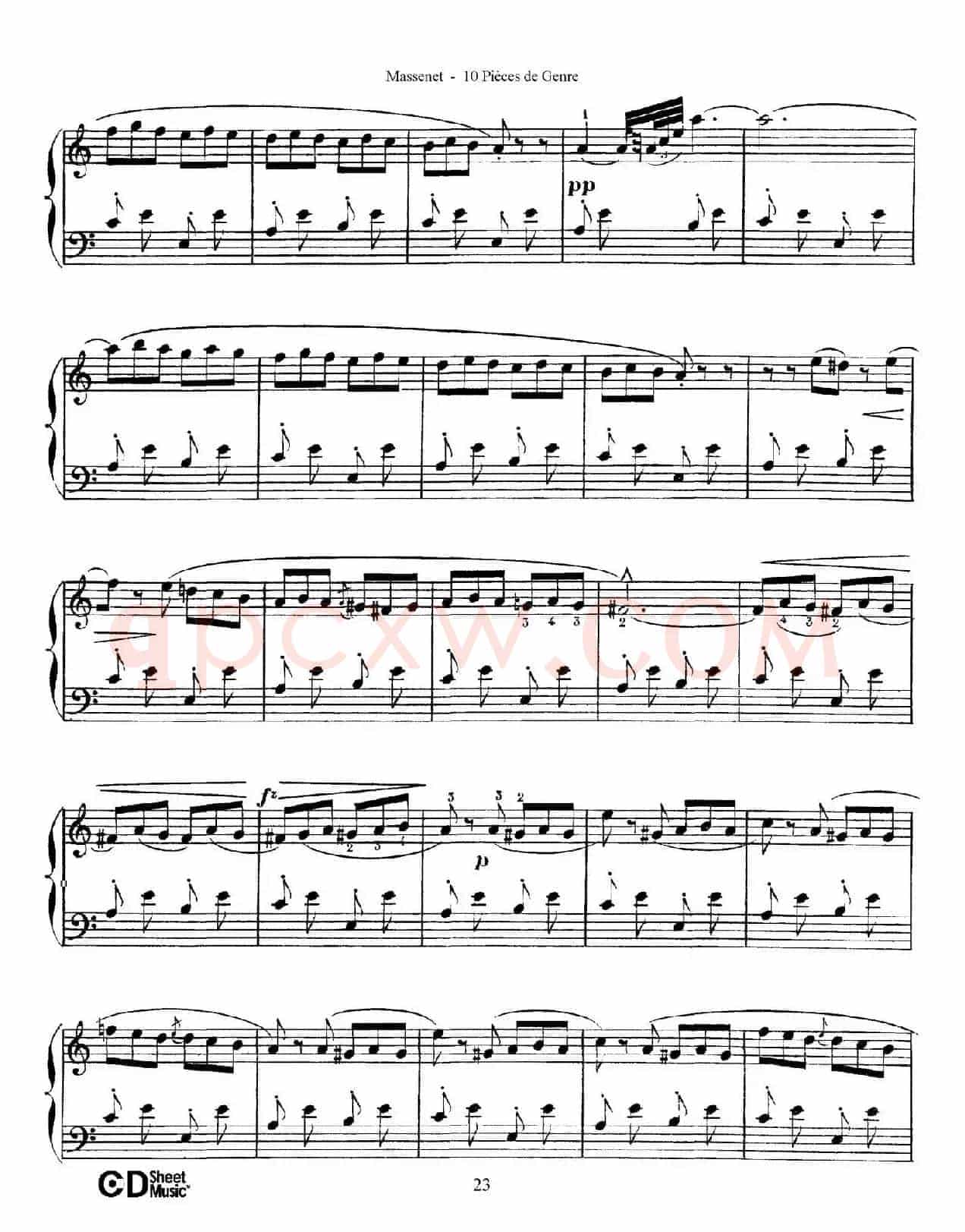 Dix Pièces de Genre Op.10（10首个性小品·Ⅵ）