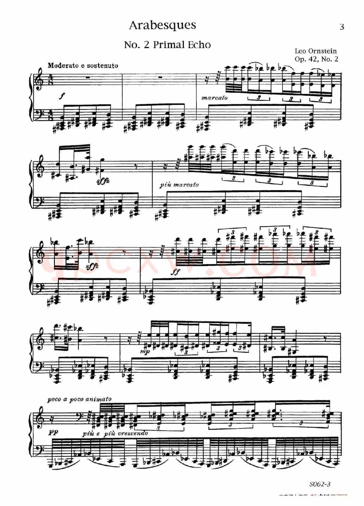 Arabesques Op.42(阿拉伯风格曲 2. 原始的回声)