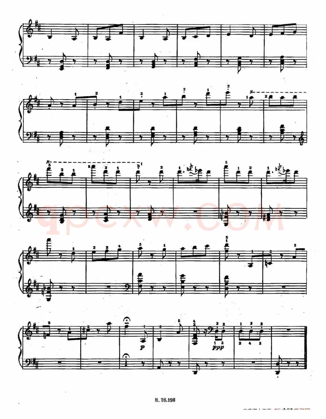 Ten Bagatelles Op.5(10首小品·3. D大调)