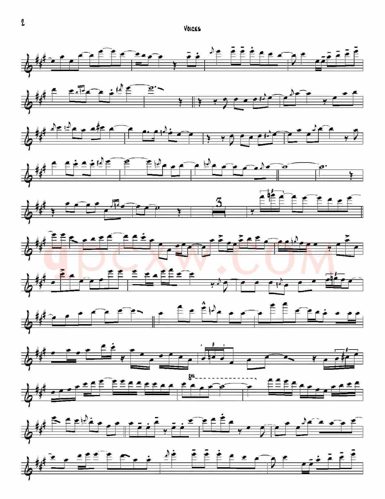 Voices（次中音萨克斯）