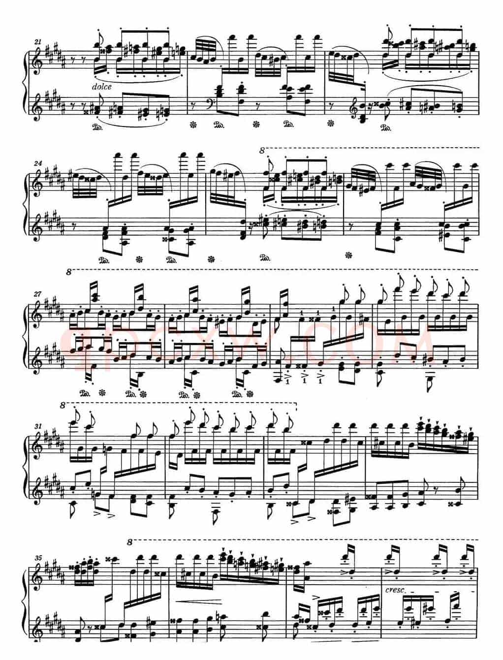 6首帕格尼尼大练习曲（La Campanella）