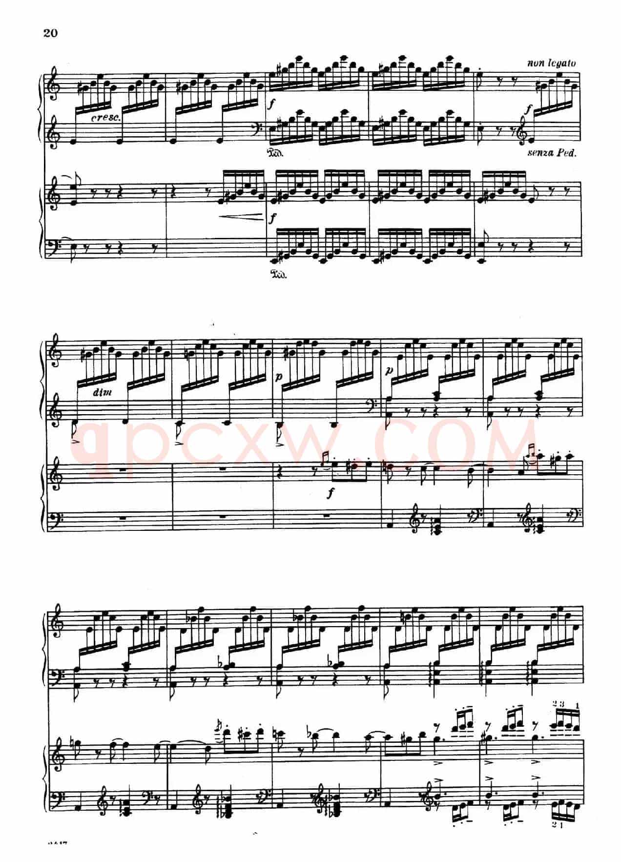 Introduction et Rondo Capriccioso Op.28(引子与随想回旋曲·双钢琴)