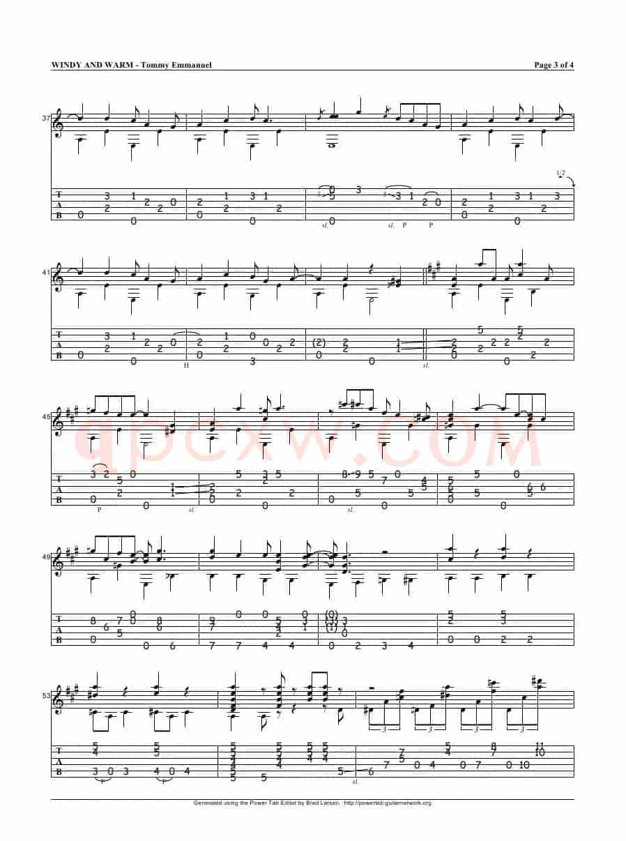tommy emmanuel：windy and warm（指弹吉它）
