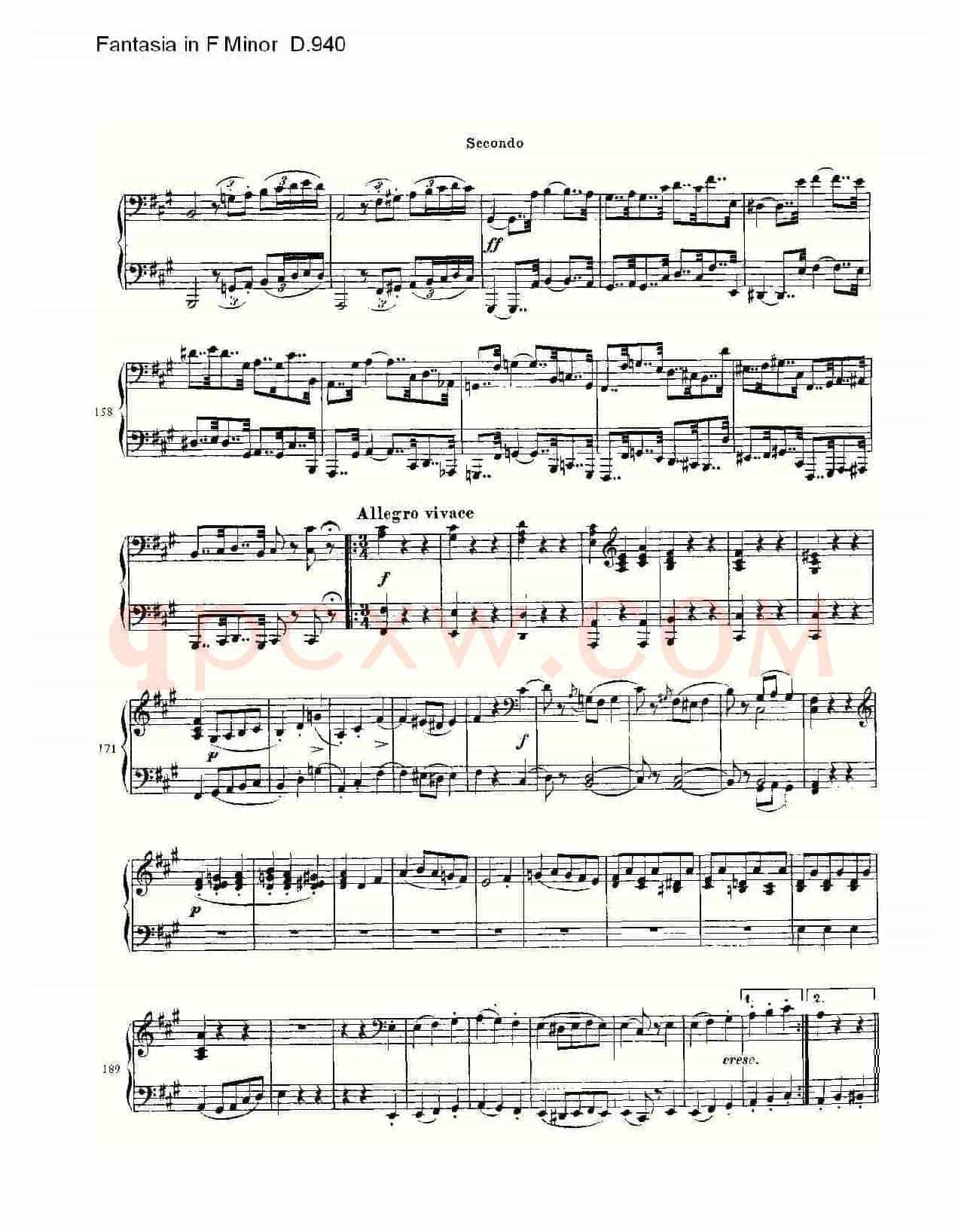 Fantasia in F Minor D.940（F小调幻想曲D.940）