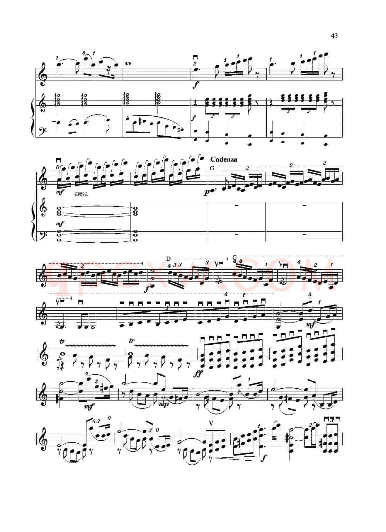 满江红幻想曲（小提琴+钢琴）