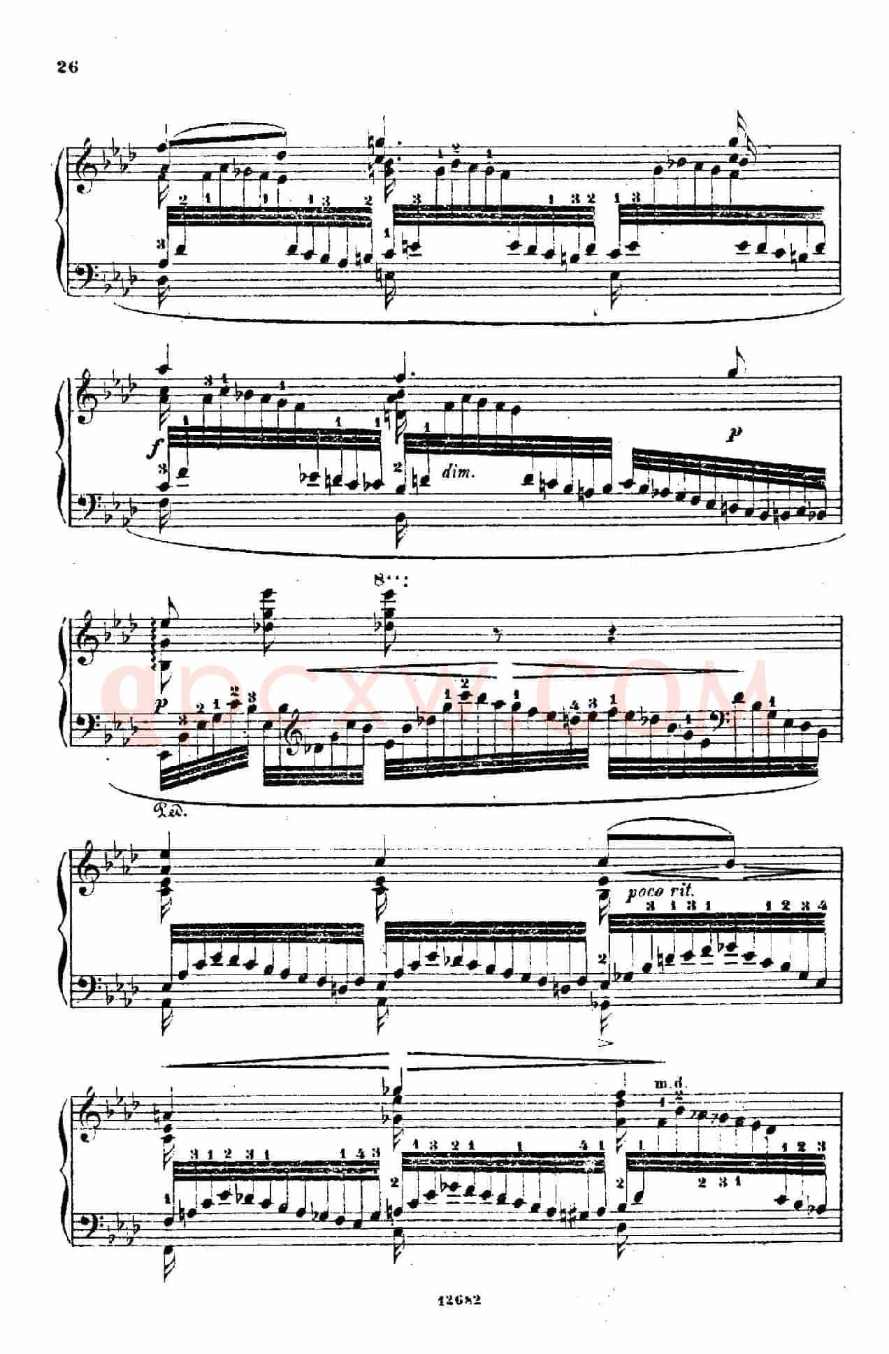 Douze Etudes de Salon Op.5(12首沙龙练习曲·6)