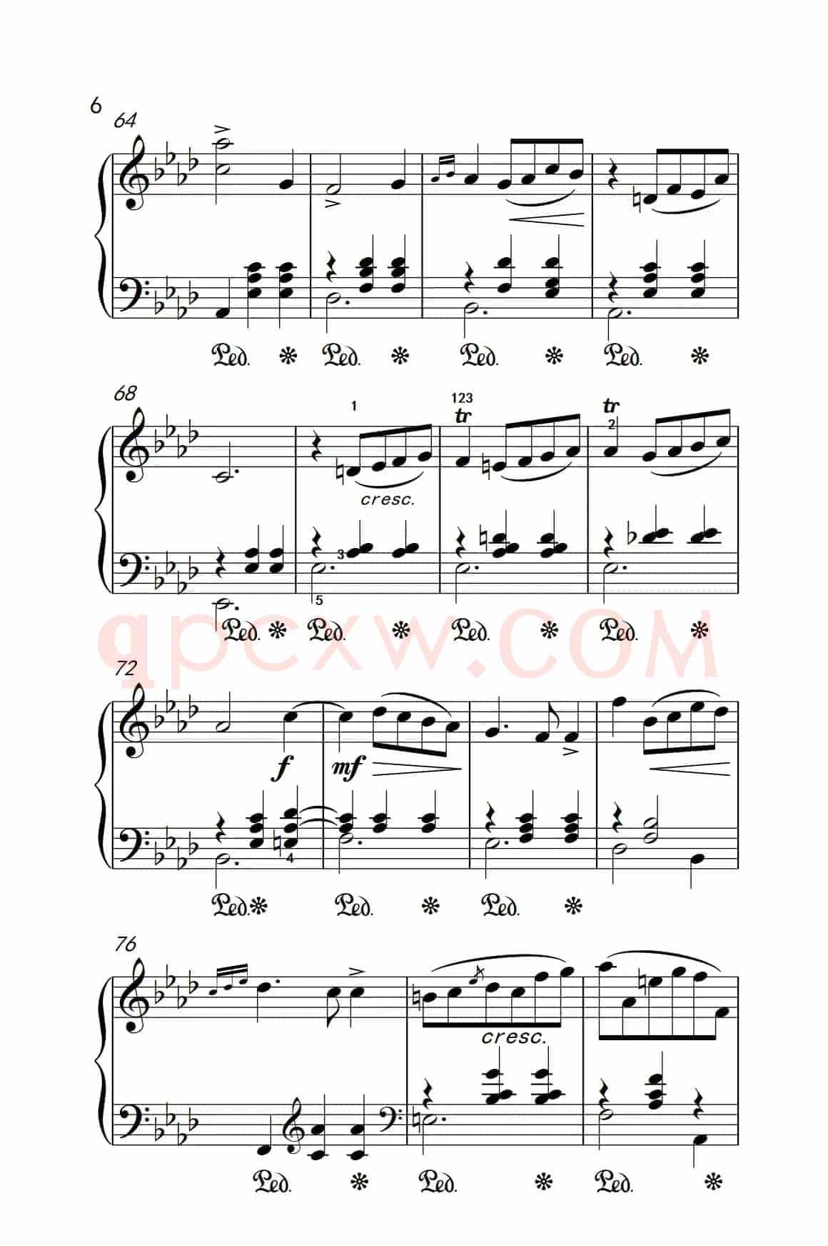 第七级2.圆舞曲 Opus posth.70 No.2（中央音乐学院 钢琴（业余）考级教程 7-9级）
