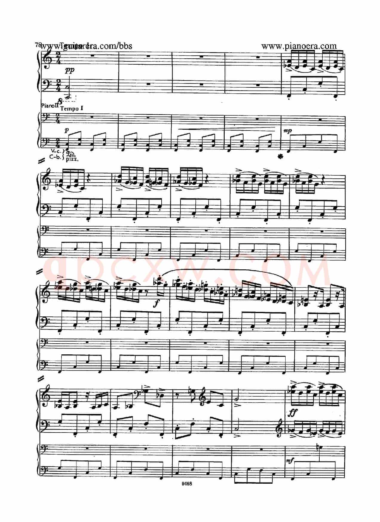Piano Concerto in D-flat Major Op.37(降D大调钢琴协奏曲·Ⅲ·双钢琴)