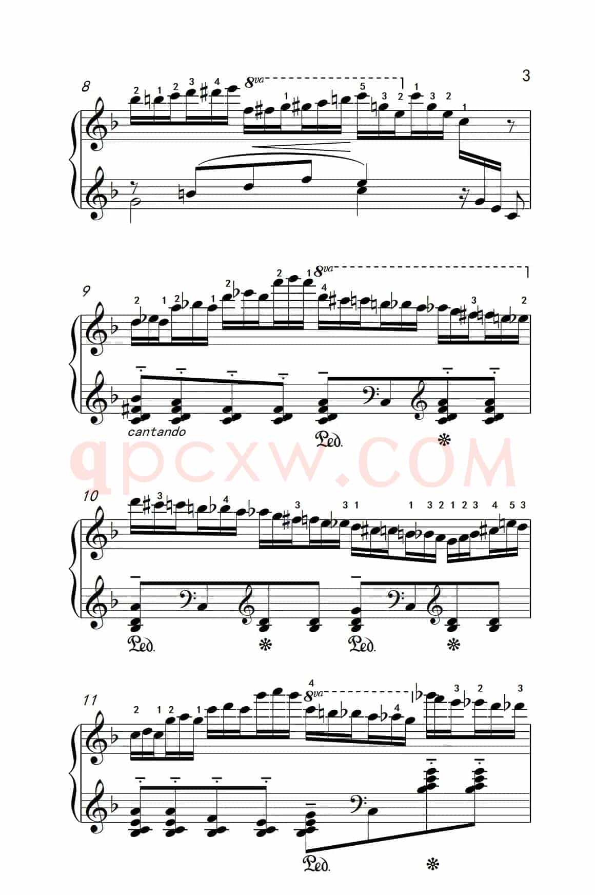 第八级3.练习曲 No.6 （中央音乐学院 钢琴（业余）考级教程 7-9级）