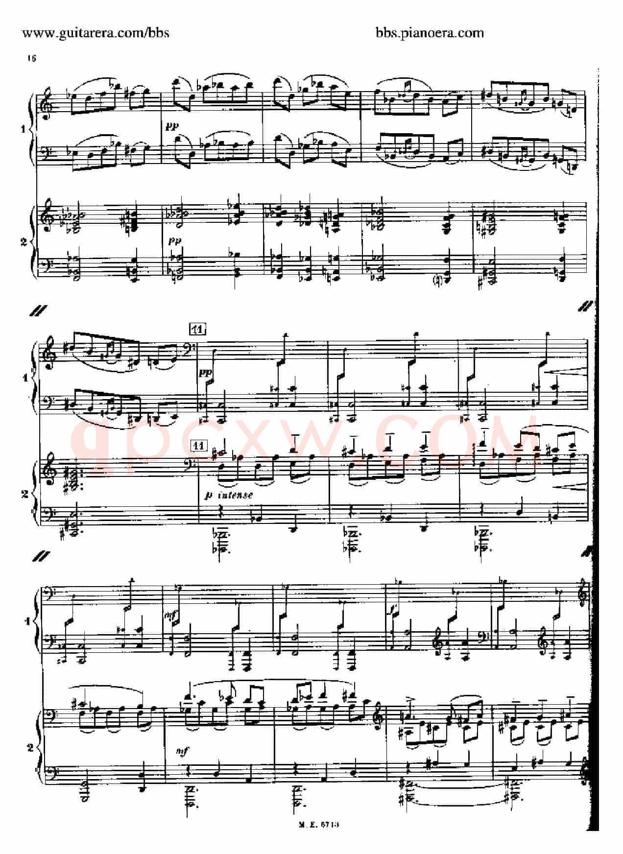 Sonata for Two Pianos(双钢琴奏鸣曲)