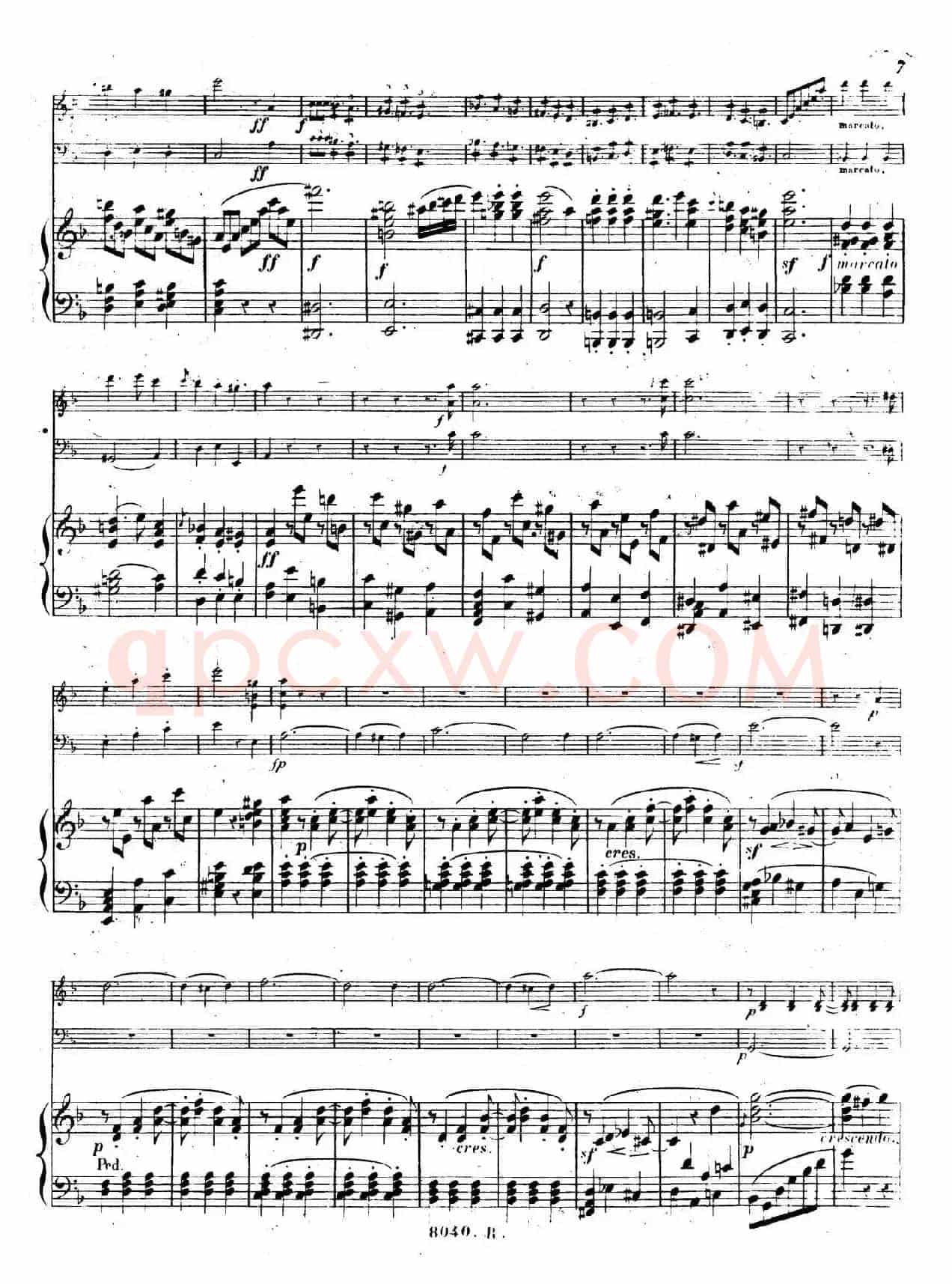 Piano Trio No.1 in d Minor Op.49（d小调第一钢琴三重奏·第一乐章）
