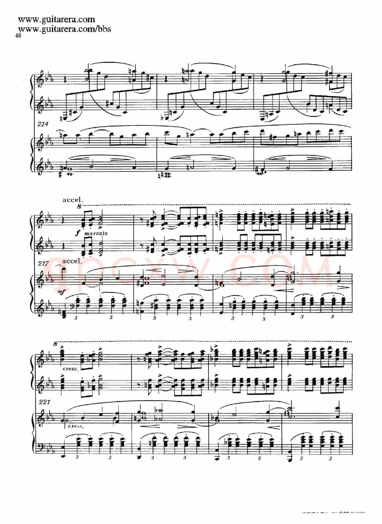 c小调第二钢琴协奏曲 Op.18(双钢琴·第一乐章)