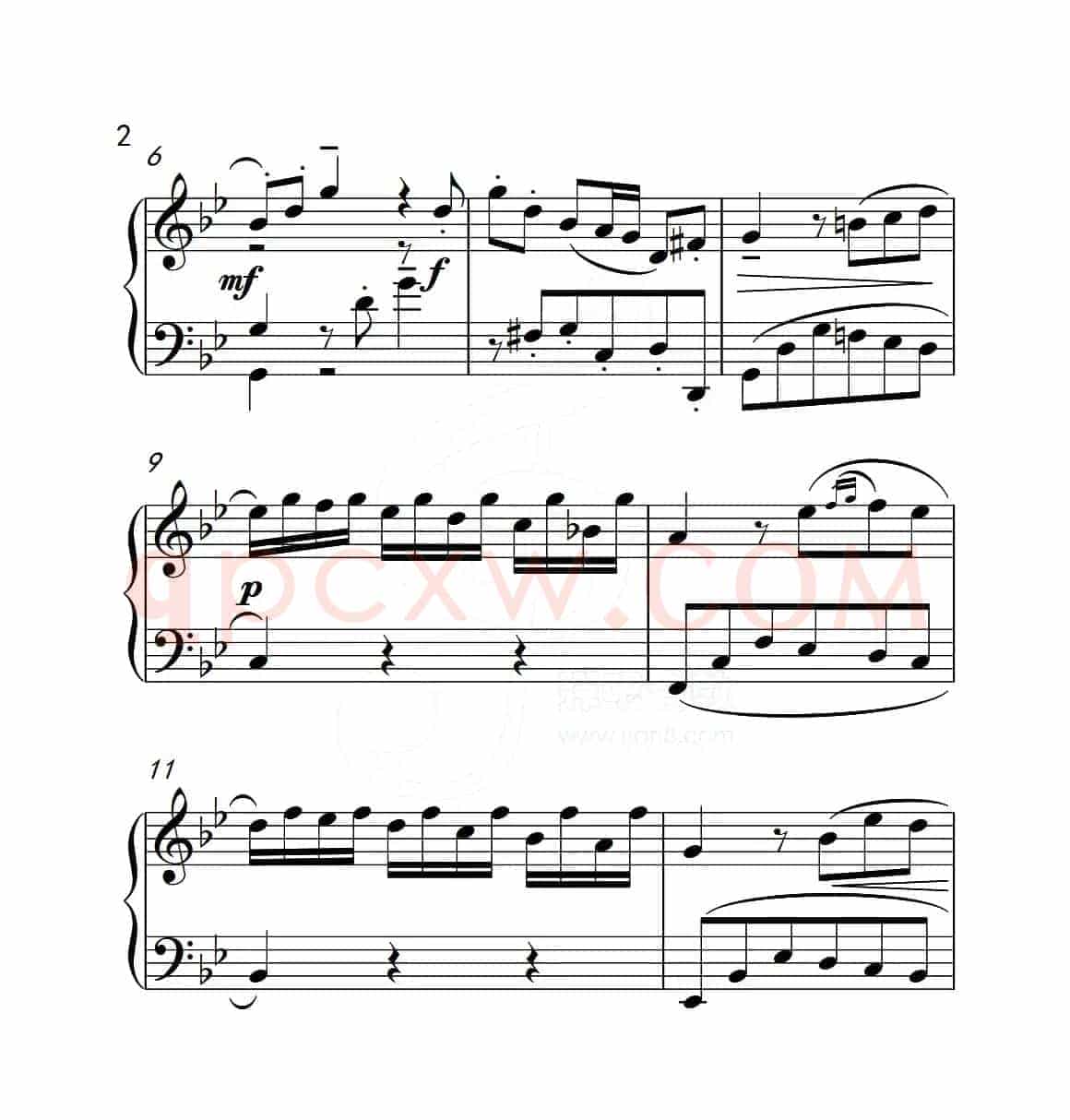 第五级B组 幻想曲（中国音乐学院钢琴考级作品1~6级）
