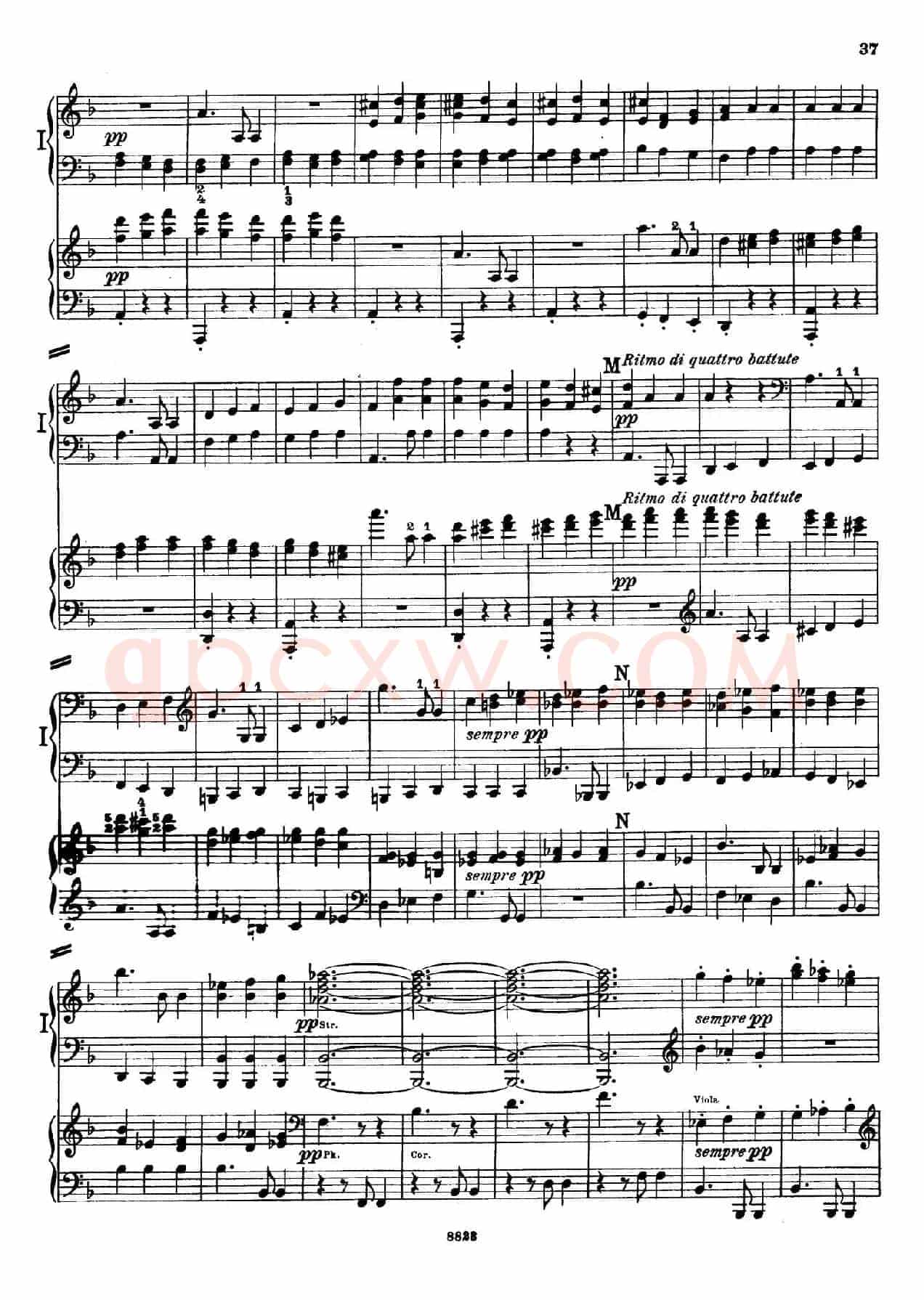d小调第九交响曲 Op.125(双钢琴P33——42)