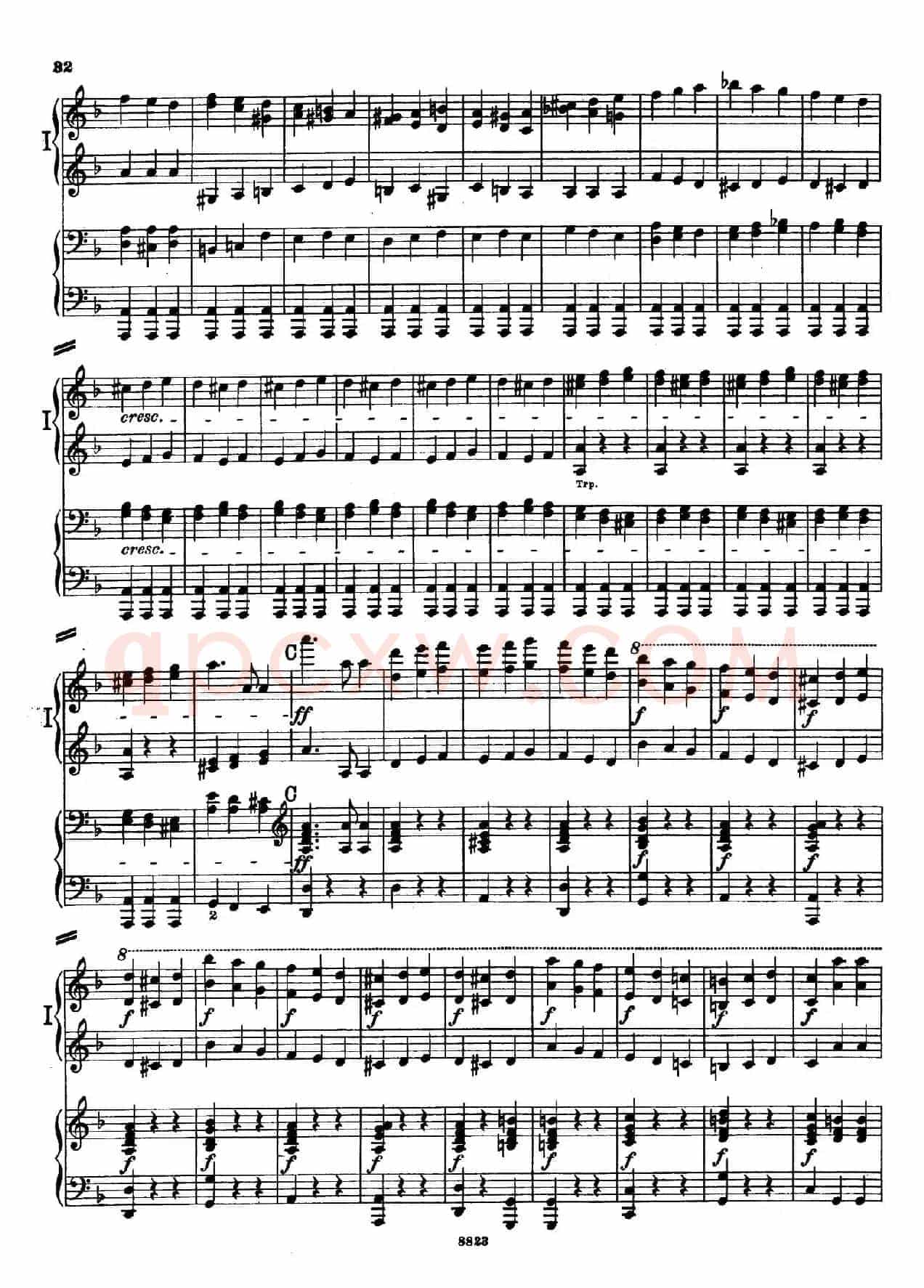 d小调第九交响曲 Op.125(双钢琴P23——32)