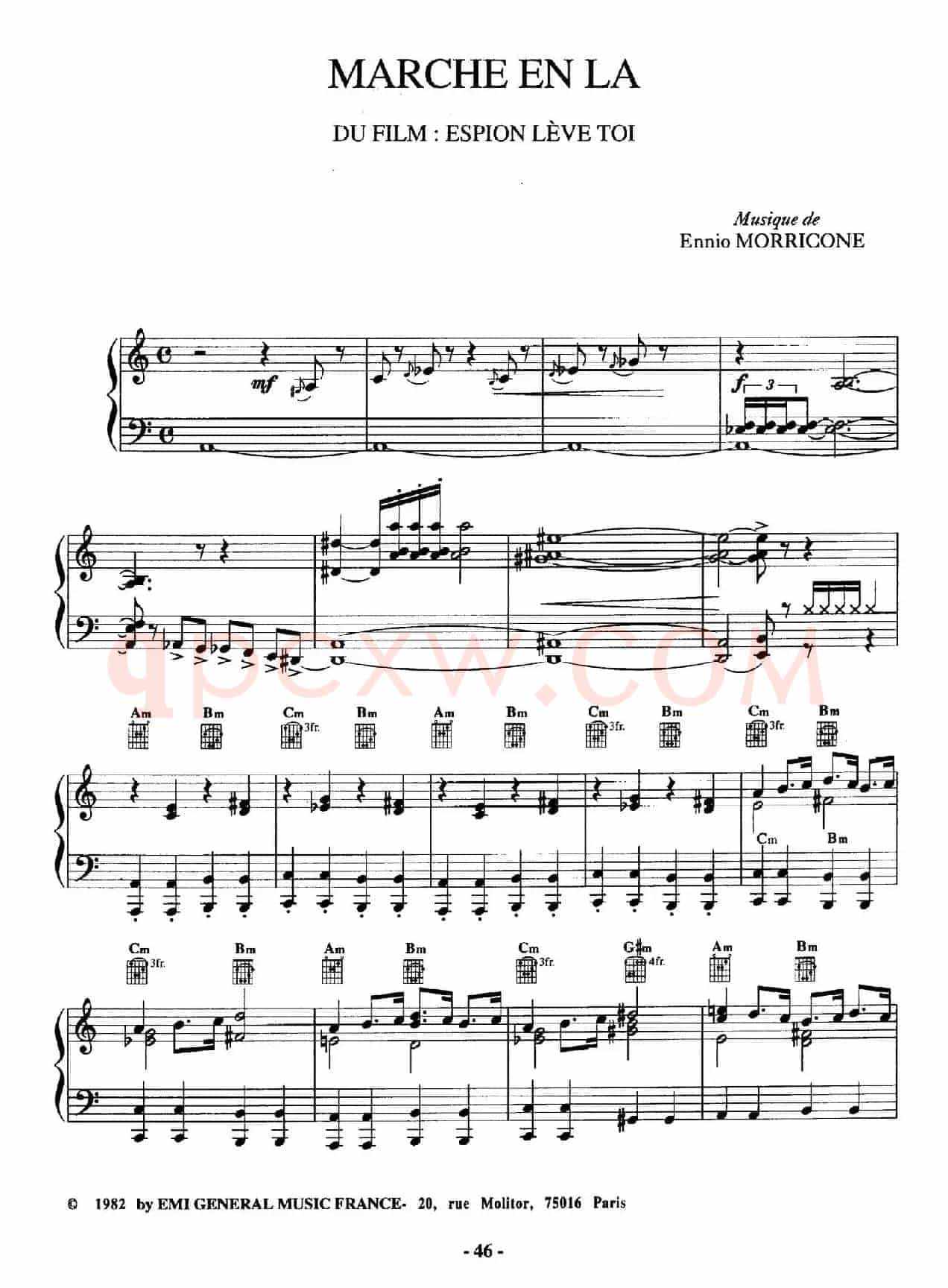 电影配乐大师莫瑞康最佳20首钢琴谱（Best of Ennio Morricone·14）