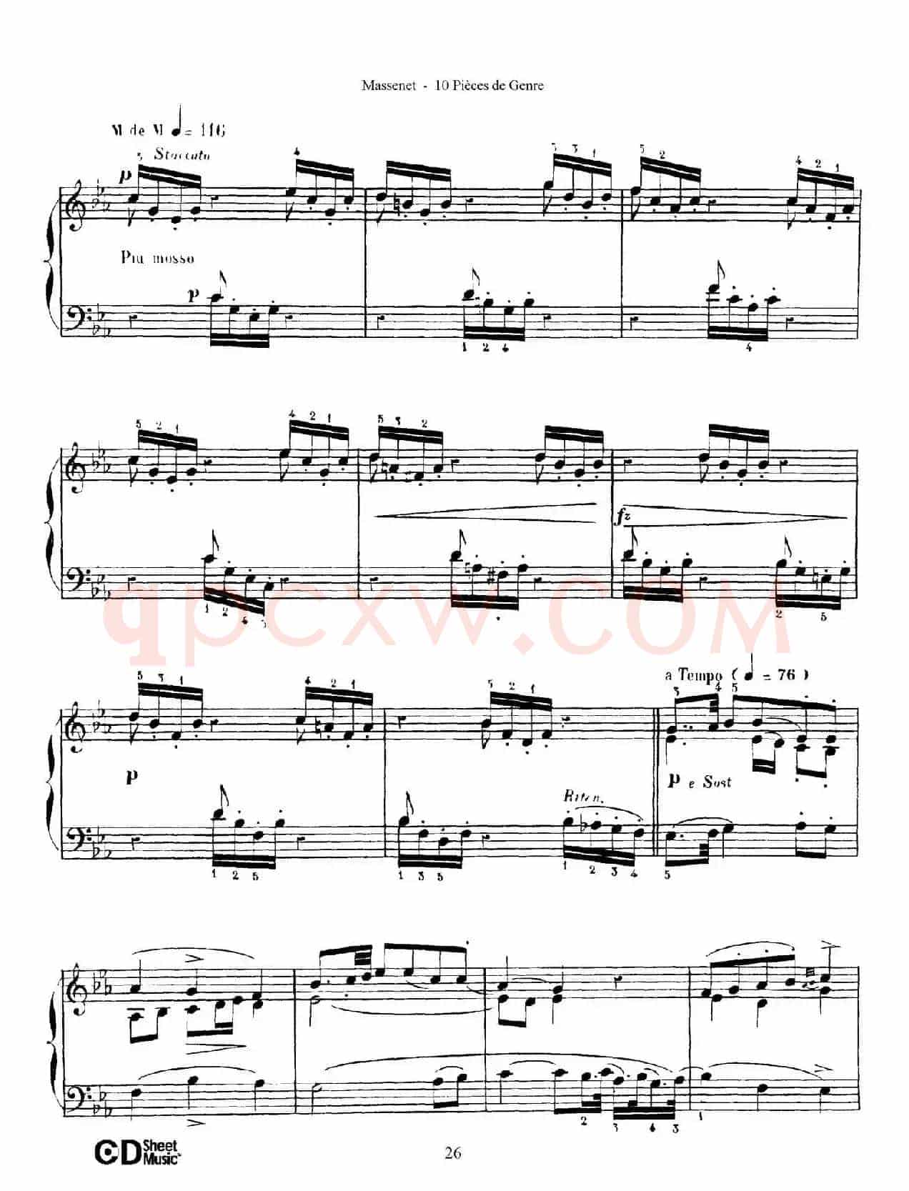 Dix Pièces de Genre Op.10(10首个性小品·Ⅶ)