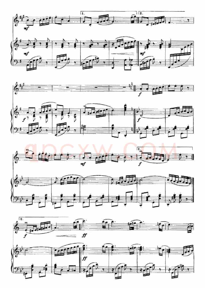 丝路随想曲（单簧管+钢琴伴奏）