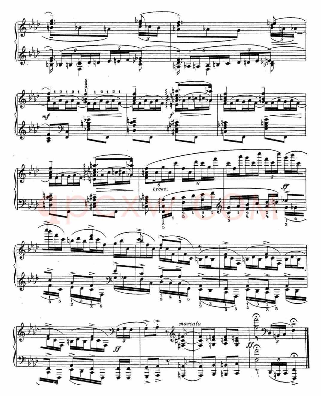 拉赫玛尼诺夫 钢琴前奏曲17 F小调 Op.32 No.6
