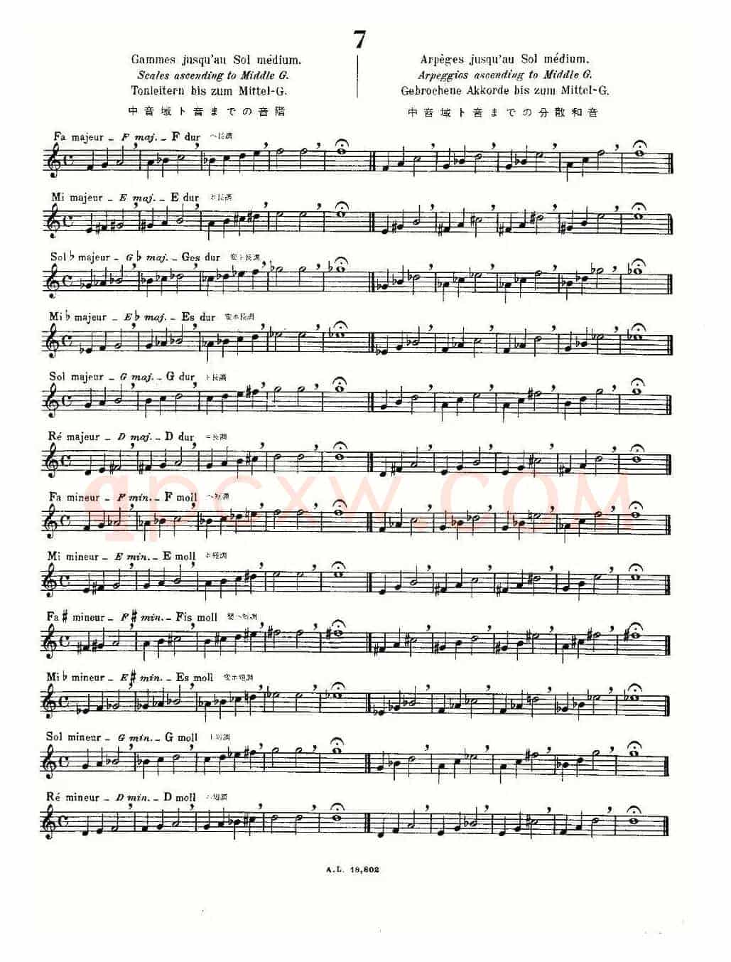 初级练习之7（Alphonse Ludec - Debutant Flutiste）