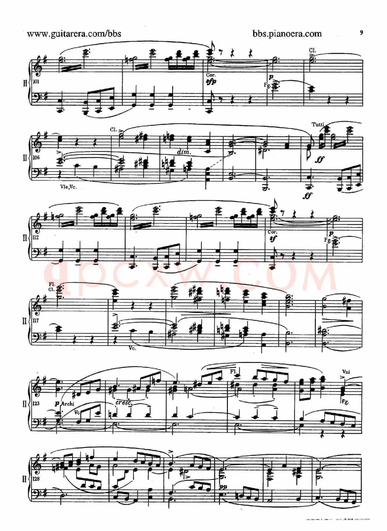 e小调第一钢琴协奏曲 Op.11(双钢琴版·第一乐章)