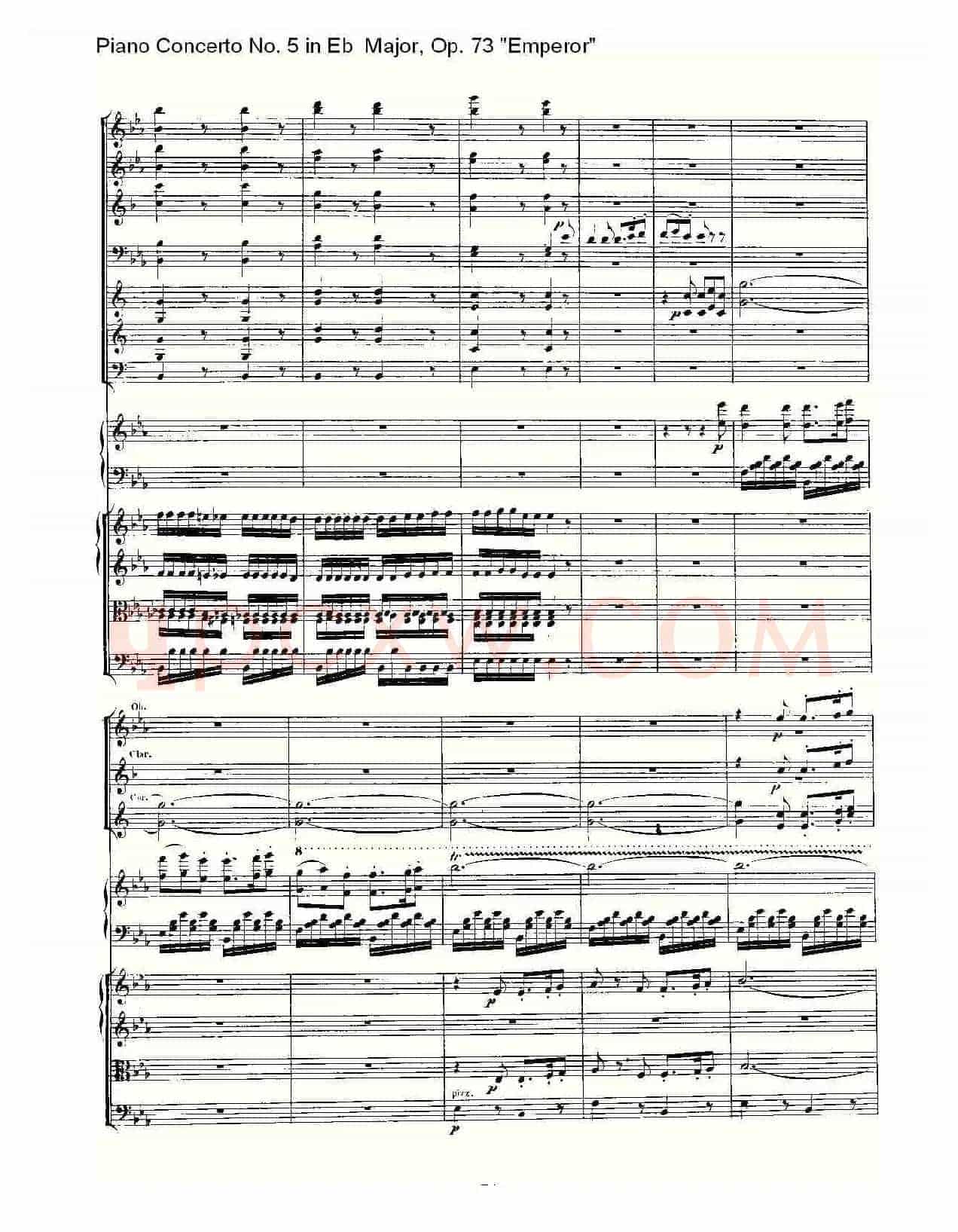 Eb大调钢琴第五协奏曲 Op.73“皇帝”第三乐章
