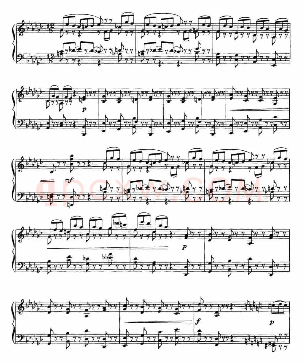 柴可夫斯基18首钢琴小品Op.72(10.Scherzo-fantaisie)