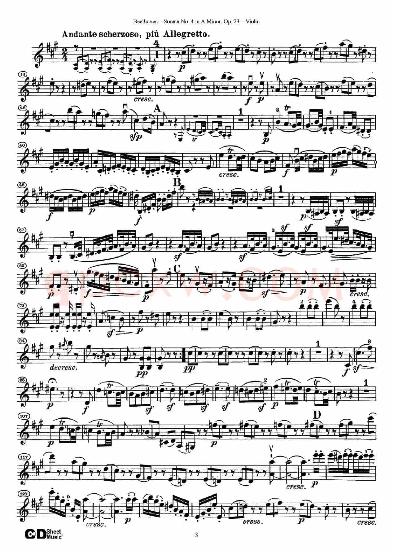 A小调第四小提琴奏鸣曲（Sonata No.4 in A Minor Op.23）