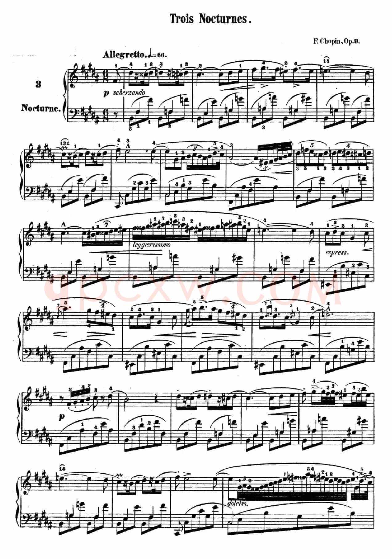 Trois Nocturnes Op.9（Ⅲ）