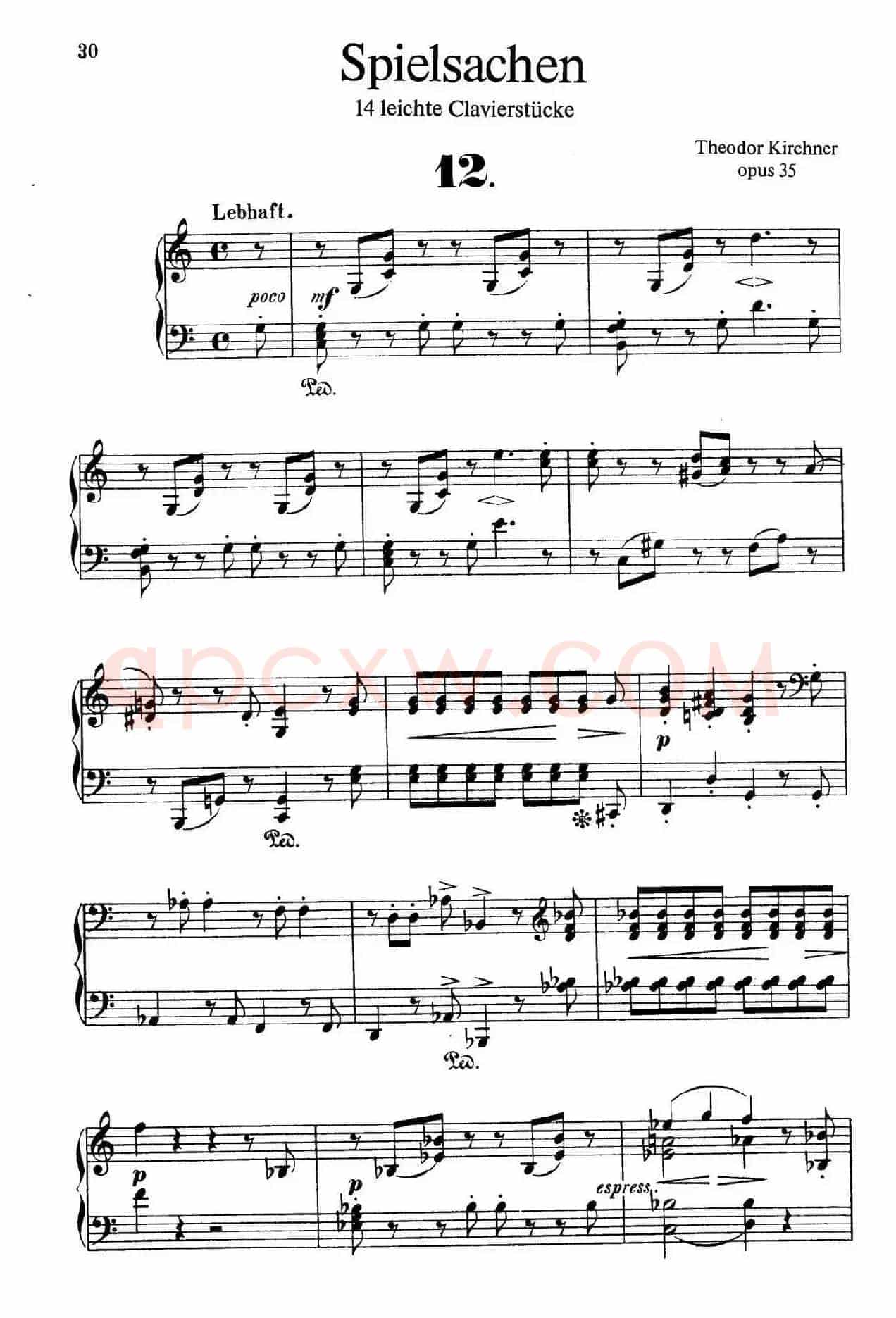 Spielsachen Op.35（玩具·12）