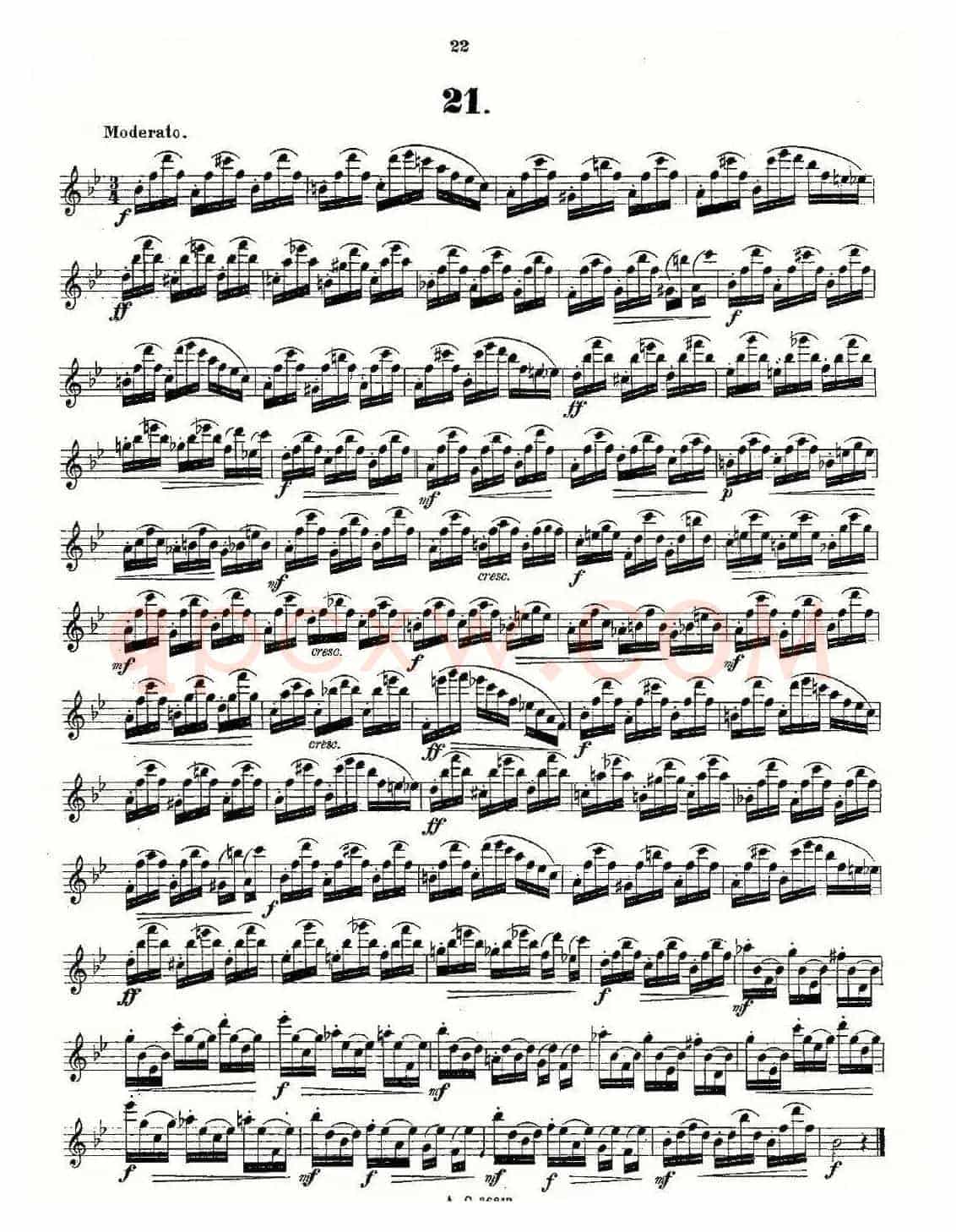 24首长笛练习曲 Op.21 之13—24