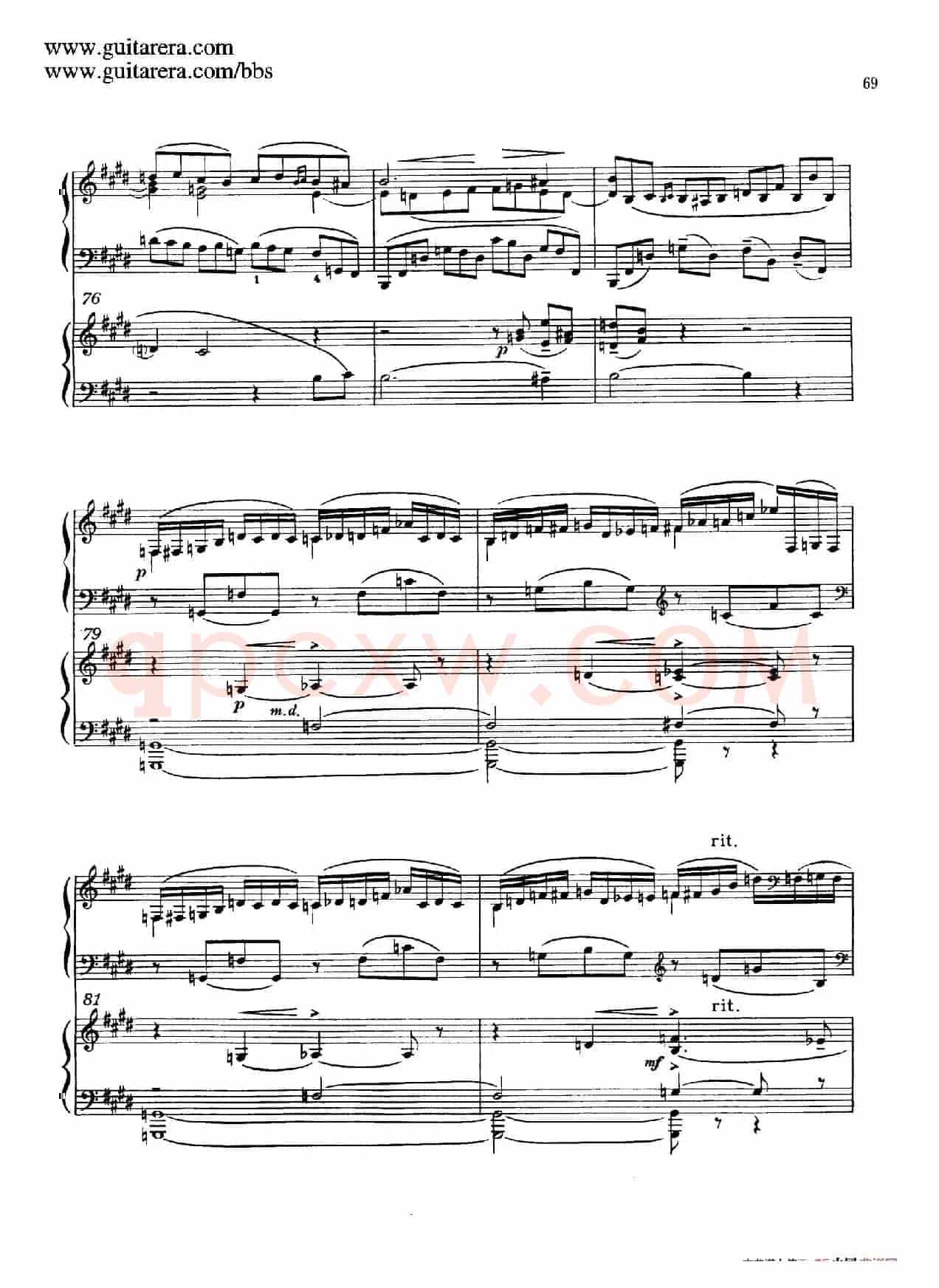 c小调第二钢琴协奏曲 Op.18（双钢琴·第二乐章）