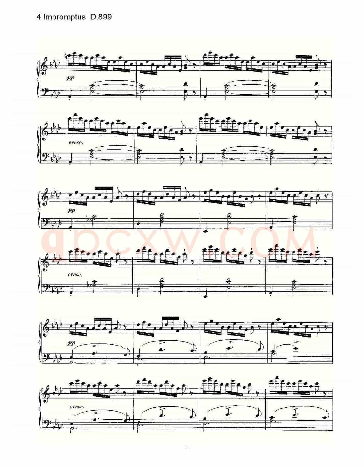 4 Impromptus D.899(4人即兴演奏 D.899)