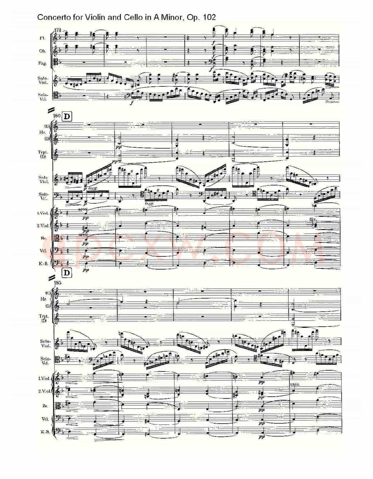 A小调小提琴与大提琴协奏曲, Op.102第三乐章