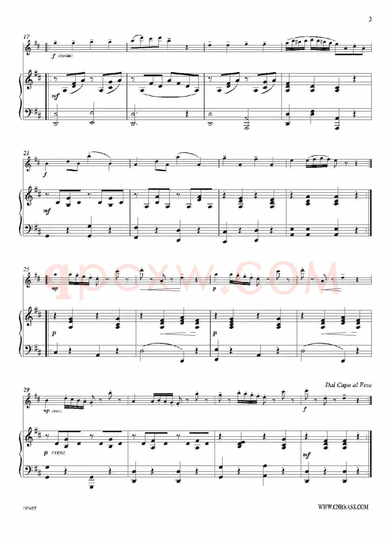 Gavotte（双簧管+钢琴伴奏）