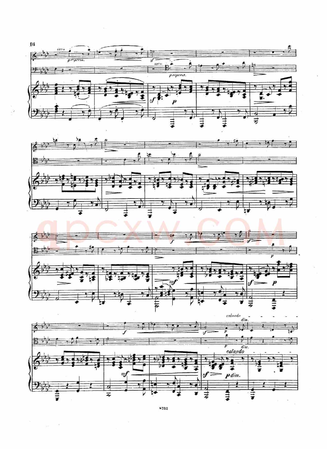Piano Trio No.3 in c Minor Op.101(c小调第三钢琴三重奏)