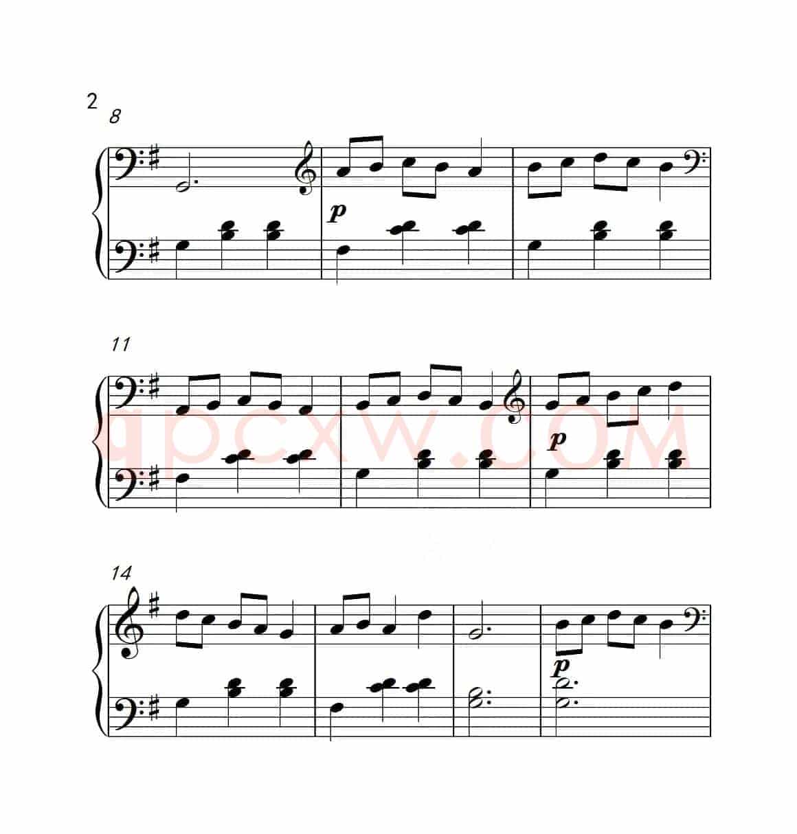 第一级B组 青蛙大合唱（中国音乐学院钢琴考级作品1~6级）
