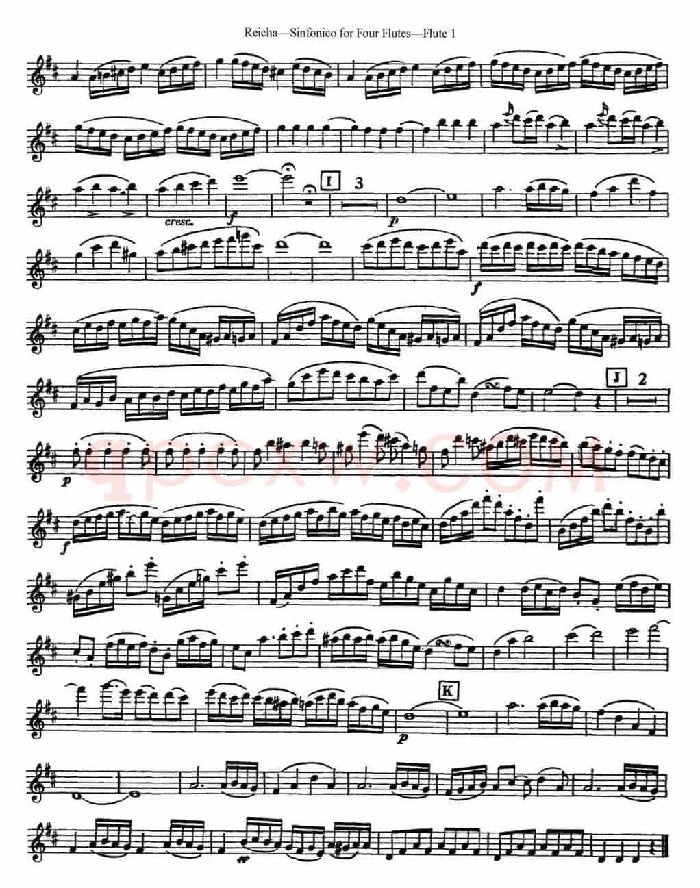 瑞查长笛四重奏（Flute 1）