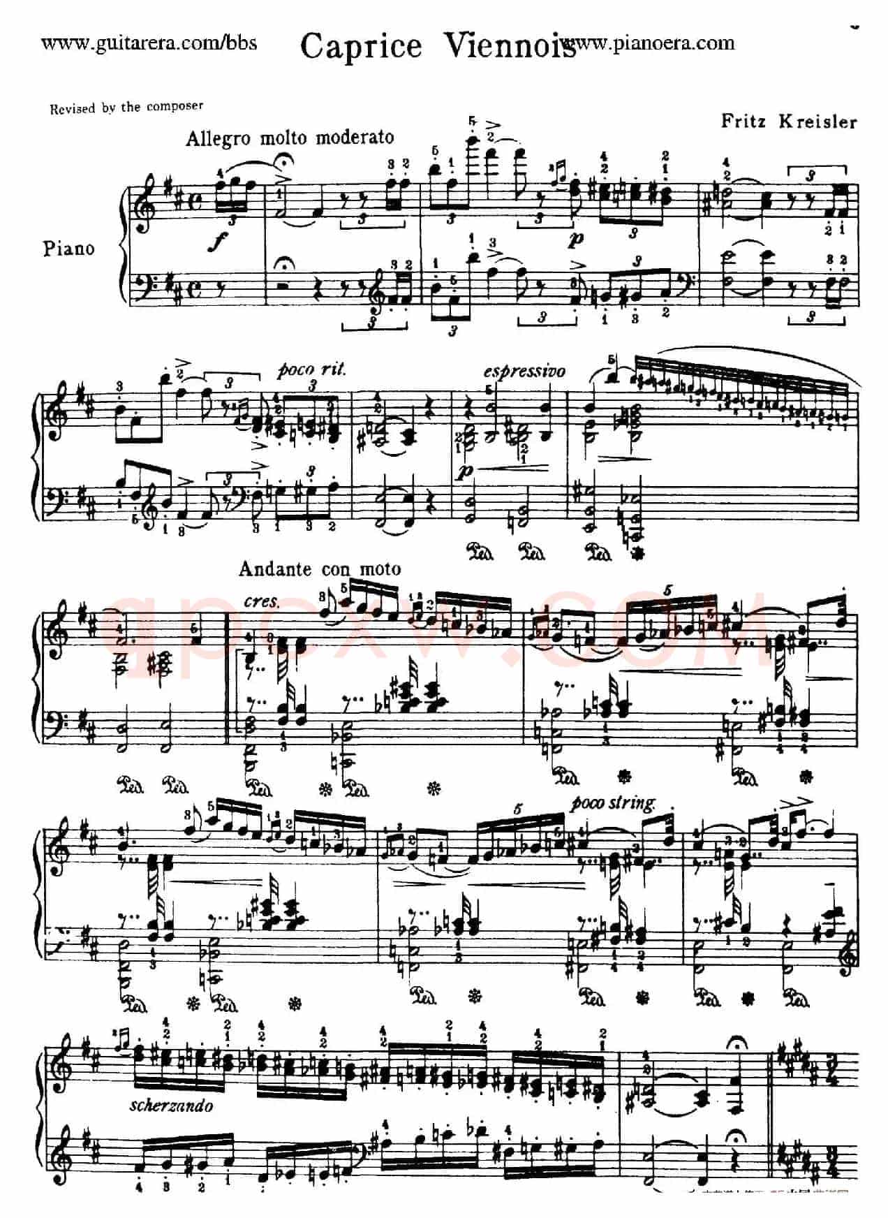 Caprice Viennois Op.2(维也纳随想曲)