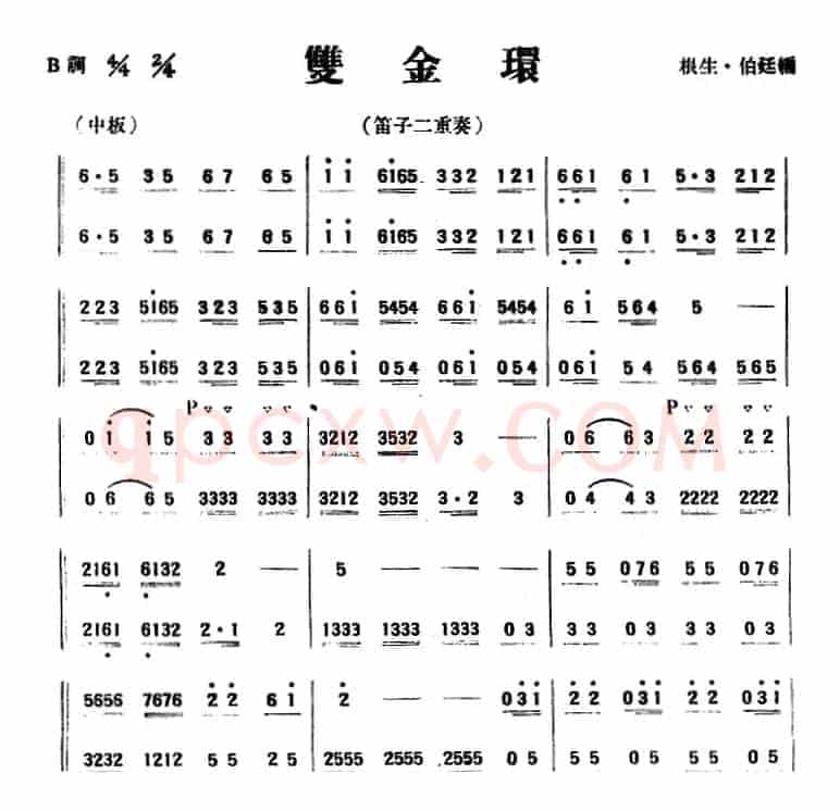 双金环（笛子二重奏）