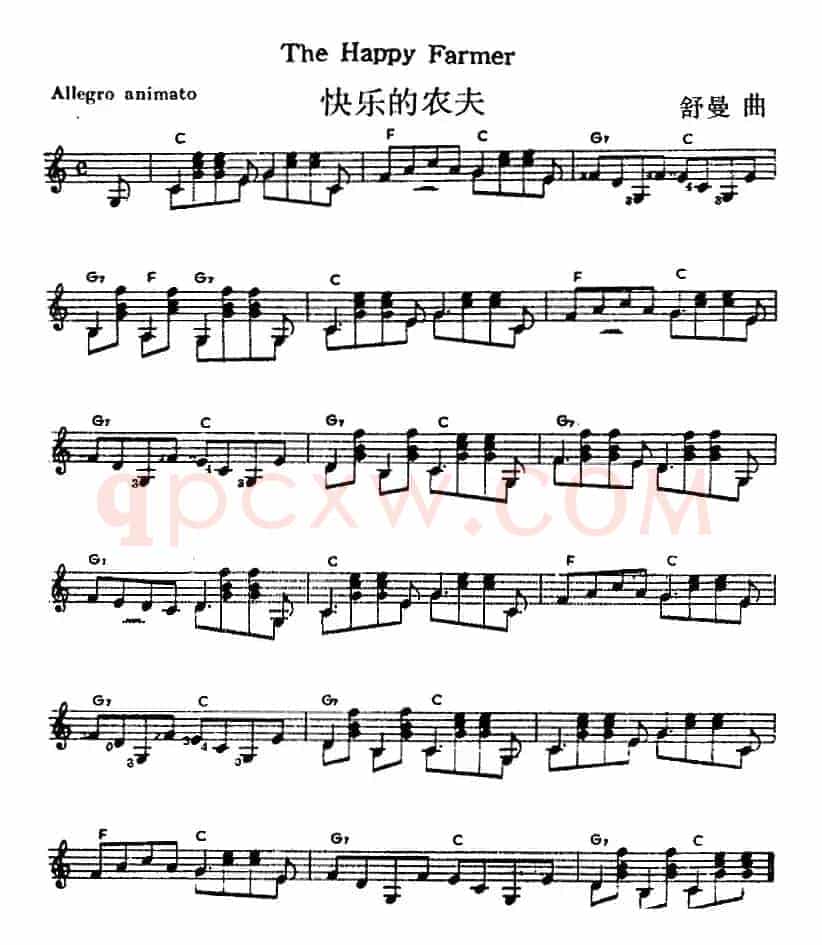 西班牙吉他独奏曲：快乐的农夫