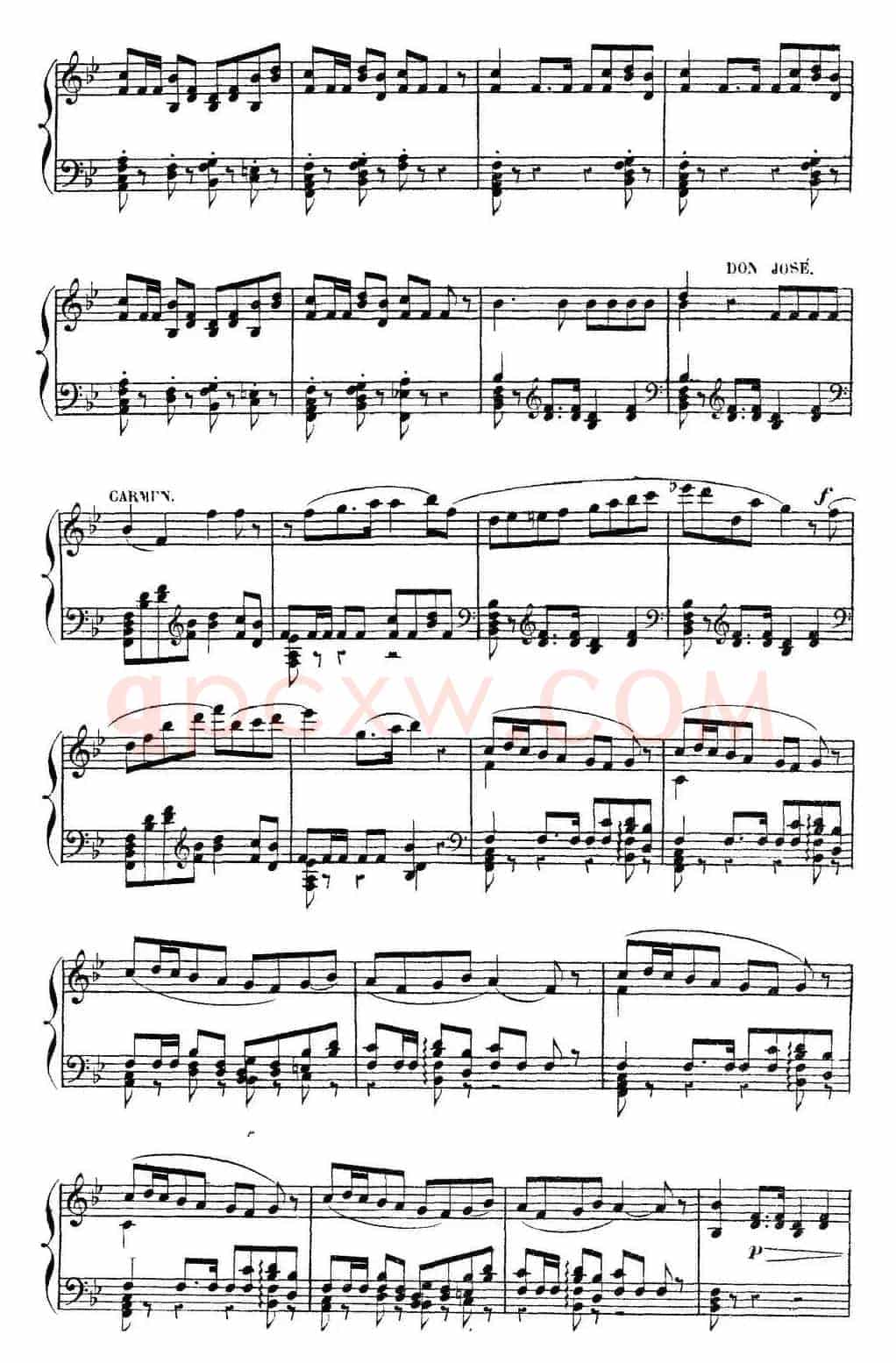 Carmen for Solo Piano（卡门全剧钢琴独奏版）（No.16）