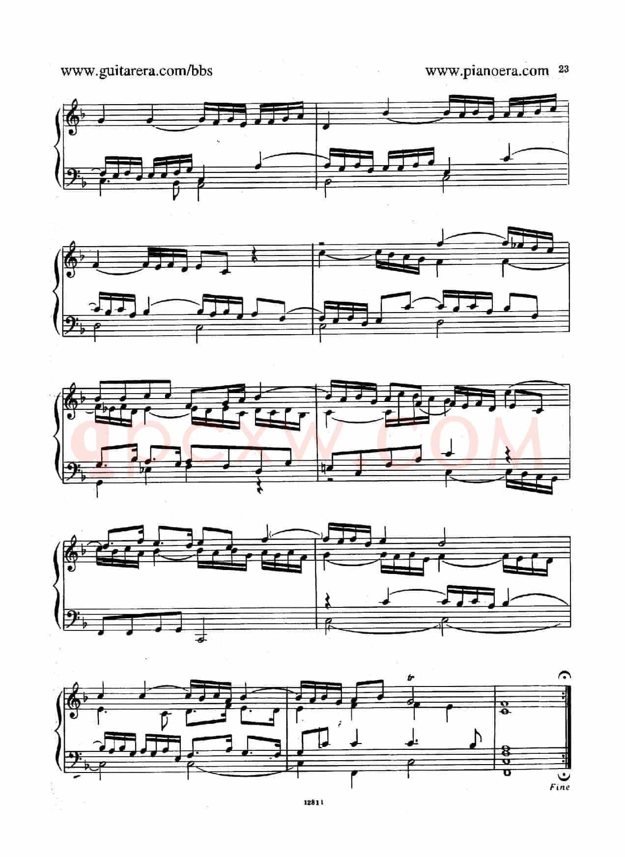 Suite No.2 in F Major HWV 427（F大调第二组曲）