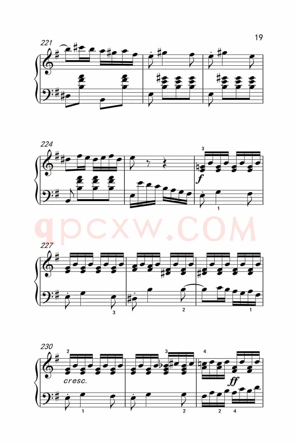 第九级2.G大调奏鸣曲 第一乐章 Op.31 No.1（中央音乐学院 钢琴（业余）考级教程 7-9级）