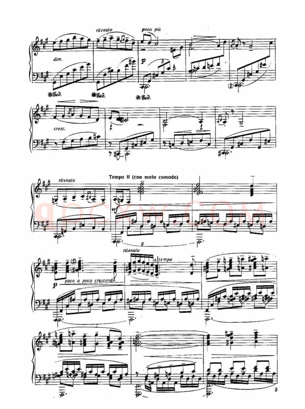 Six Préludes Exotiques Op·17（6首特色前奏曲·1）