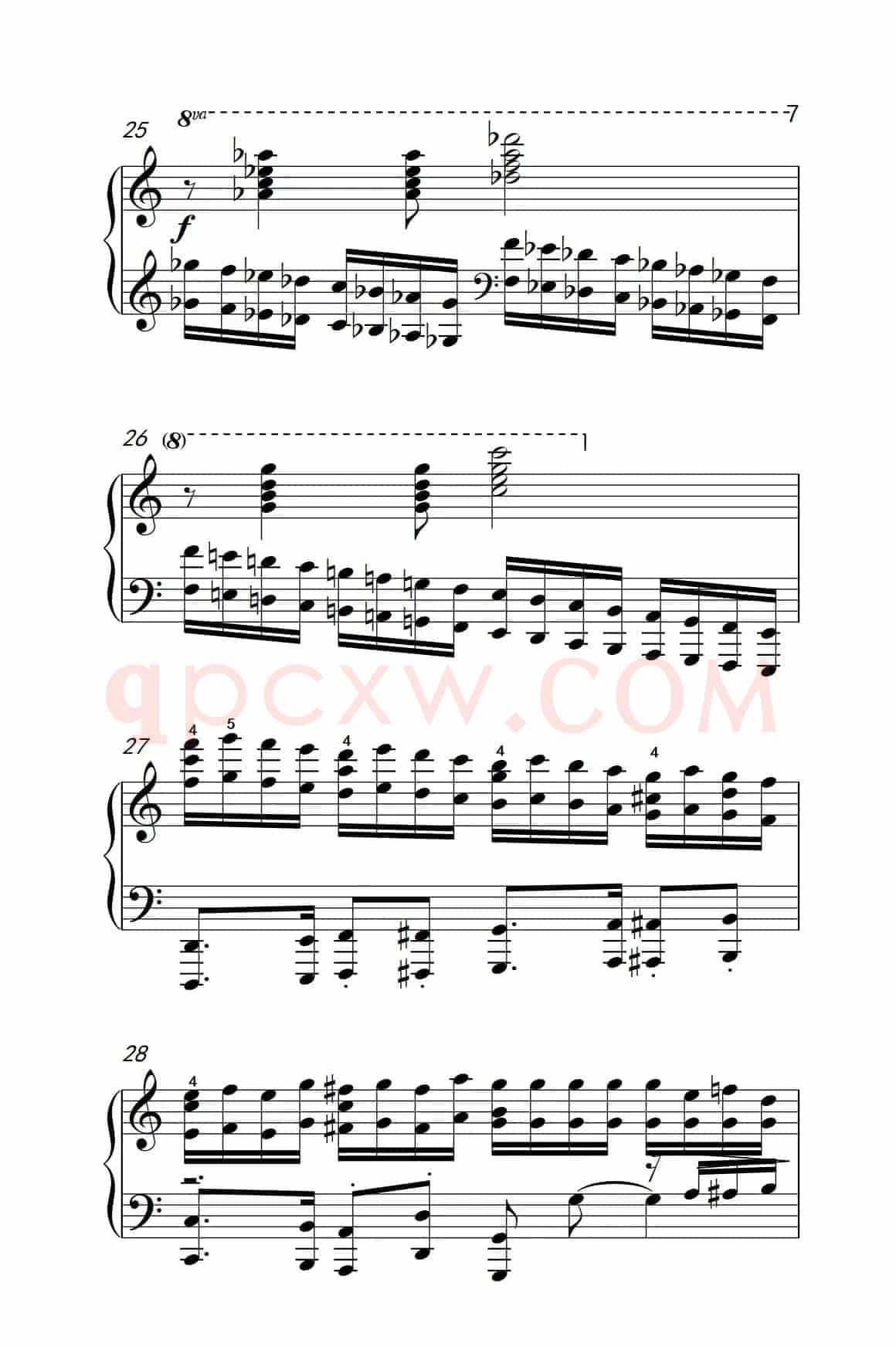 莫什科夫斯基 钢琴练习曲（第四首）
