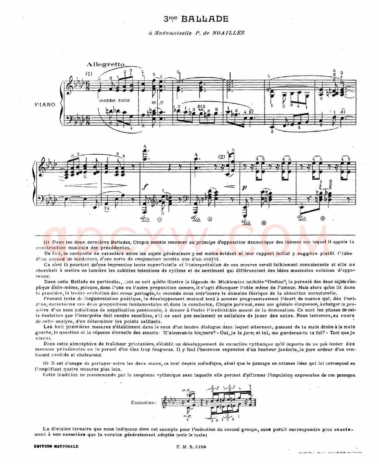 Ballade No.3 in A-flat Major Op.47(降A大调第三叙事曲)