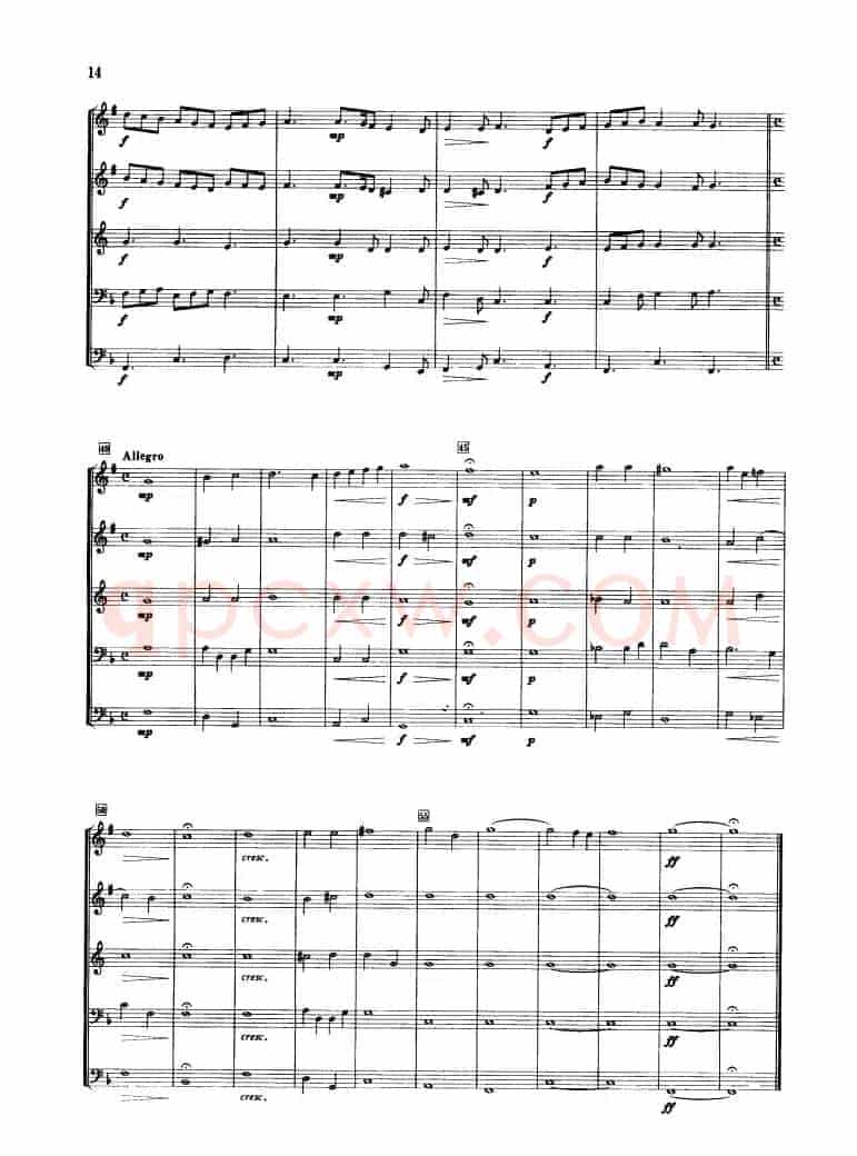 序曲（合奏、蒙特威尔弟作曲版）