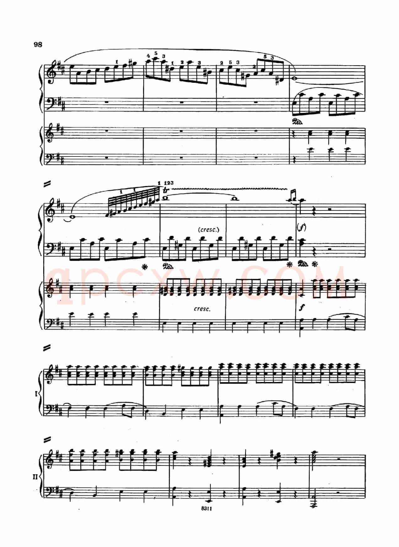Concerto no 5 K 175 - 2 Piano(Ⅲ)